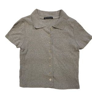 Brandy Melville button-down collared T-shirt